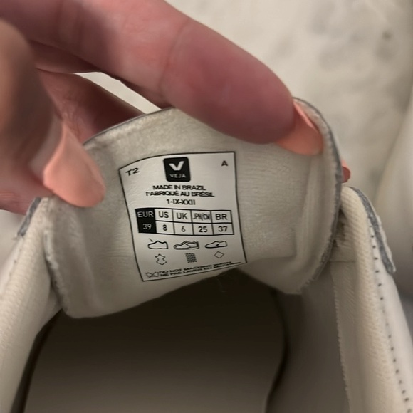 VEJA ESPLAR LEATHER WHITE PLATINE. SIZE 8US/39EU - Picture 6 of 7